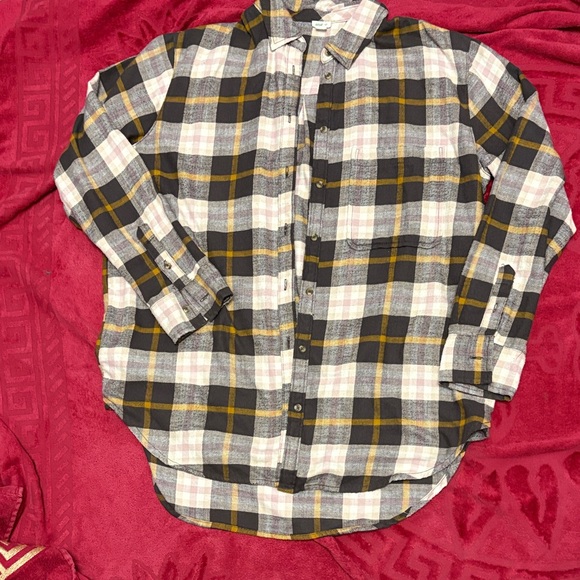 aerie Tops - Aerie Multicolor Plaid Shirt